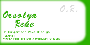 orsolya reke business card